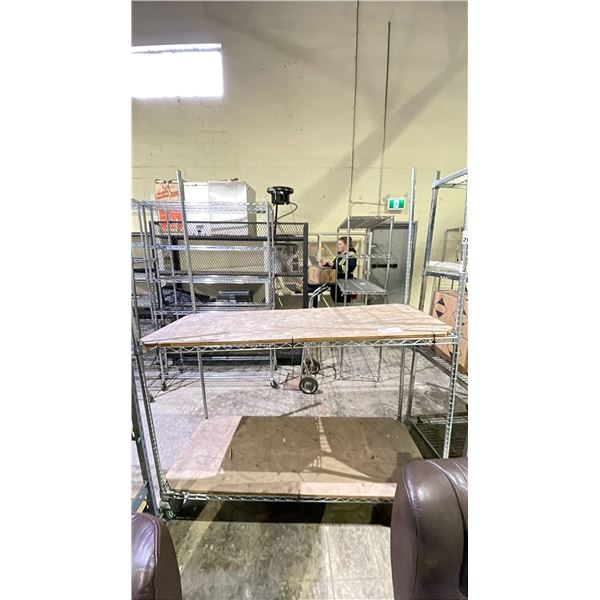 2 TIER ROLLING RACK