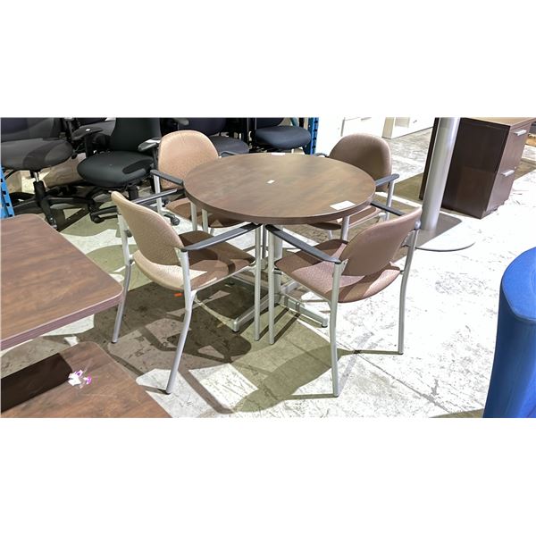 ROUND TABLE WITH 4 CHAIRS