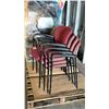 Image 2 : 6 ASSORTED STACKING CHAIRS