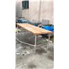 Image 2 : LARGE METAL & WOOD TABLE