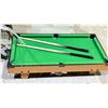 Image 2 : LOT OF ASSORTED ITEMS INCLUDING; MINIATURE POOL TABLE WITH BALLS & CUES, SKATEBOARD & MORE