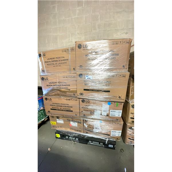 PALLET OF ASSORTED LAUNDRY PEDESTALS