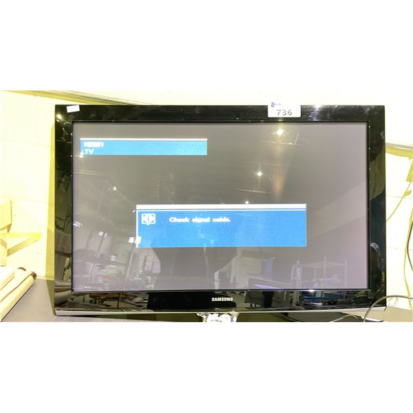 SAMSUNG 42" TV WITH POWER CORD & STAND (NO REMOTE)