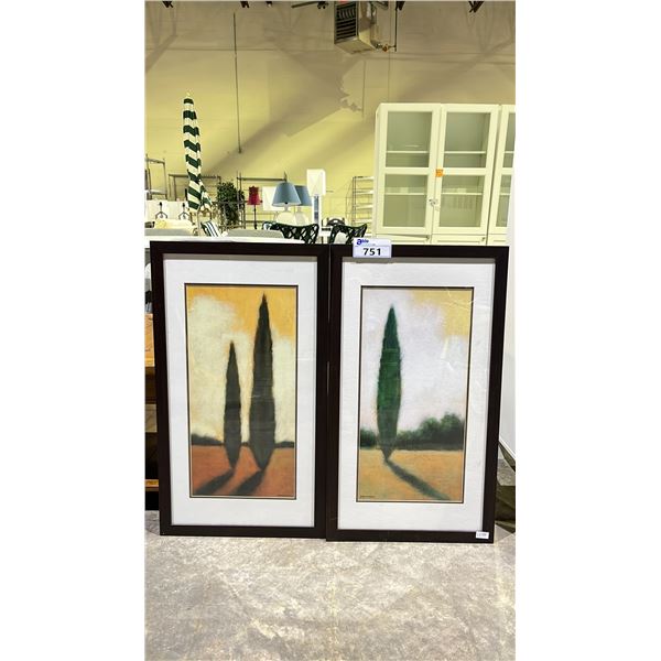 PAIR OF FRAMED PRINTS