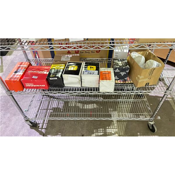 SHELF OF ASSORTED AUTOMOTIVE FILTERS