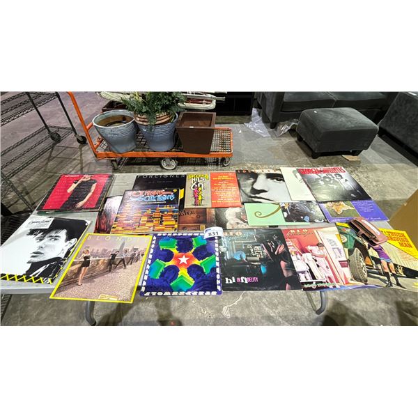 VINYL RECORD COLLECTION INCLUDING: BLONDIE, REO SPEEDWAGON, CHARLIE SEXTON, GEORGIA SATELLITES,