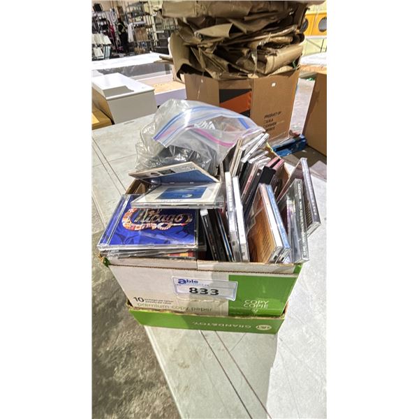 BOX OF ASSORTED CD'S
