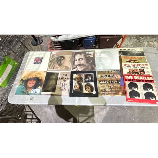 VINYL RECORD COLLECTION INCLUDING: BEATLES, JIM CROCE, & PAUL SIMON