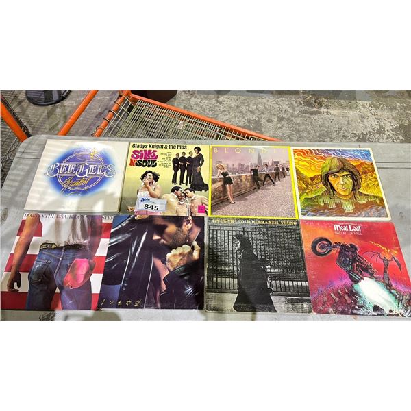 VINYL RECORD COLLECTION INCLUDING: MEATLOAF, NEIL YOUNG, BLONDIE, BEE GEES, BRUCE SPRINGSTEEN