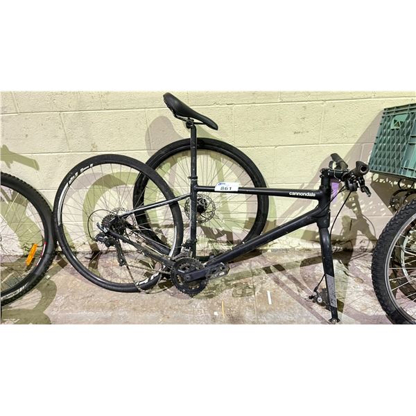 CANNONDALE 21 SPEED BIKE (FRONT WHEEL DETACHED)