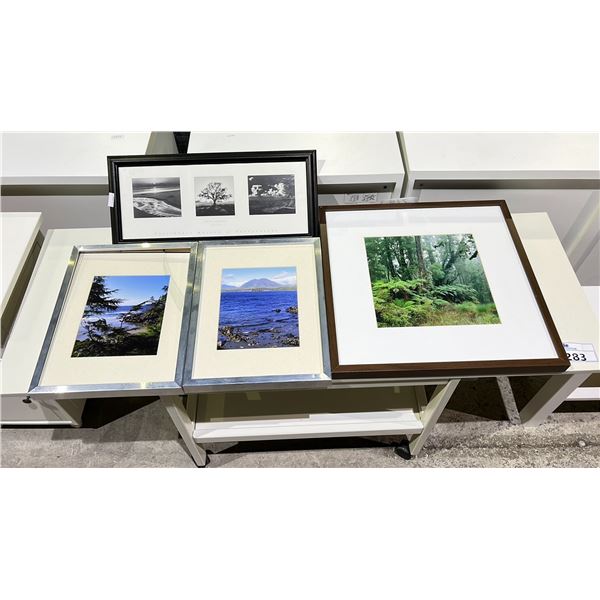 4 ASSORTED FRAMED PHOTOGRAPHS