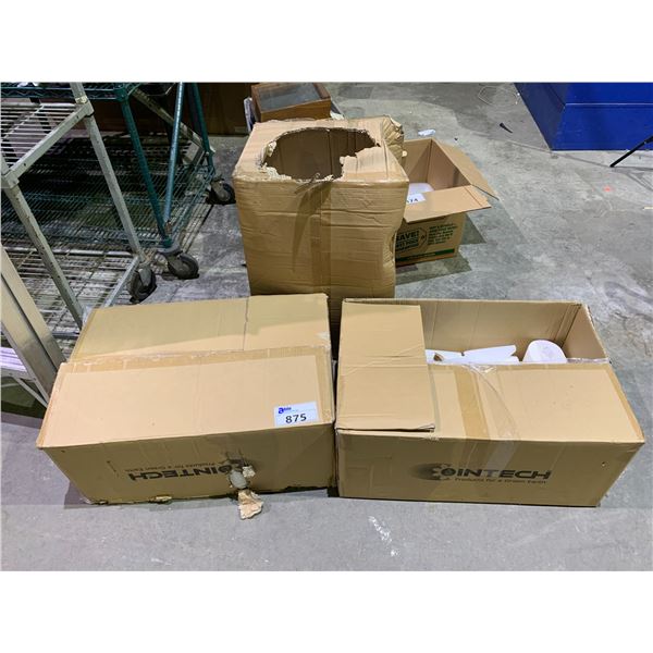 3 BOXES OF COINTECH CENTER PULL PAPER TOWEL (OPEN BOXES, SOME ROLLS MISSING)
