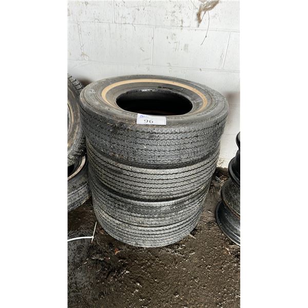 SET OF 4 AUTOPAR PREMIUM 22 G78-14 WHITE WALL TIRES