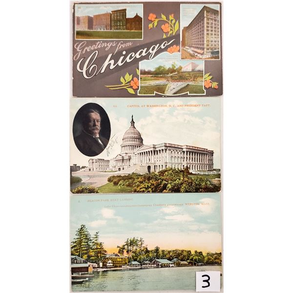 A Tour of the United States 50 Beautiful Colored Lithograph Postcards