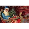 Image 2 : Set of 6 Santa Claus in Sled Postcards