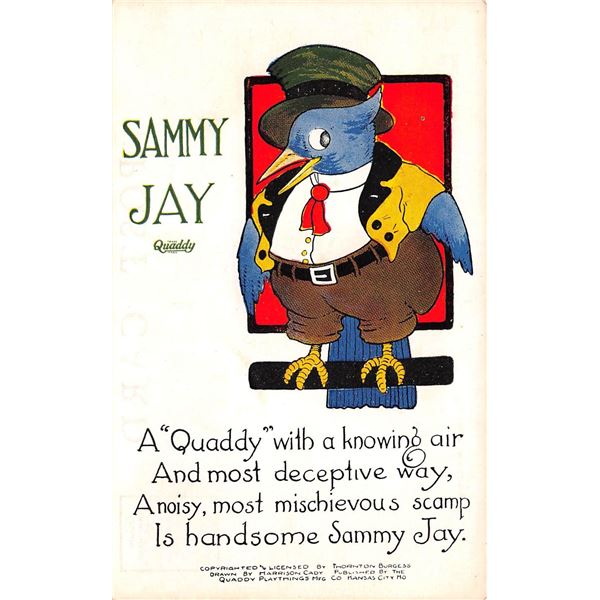 8 Fantasy Dressed Animal Quaddy Club Greeting Postcards
