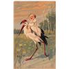 Image 8 : 11 Greetings of Babies & Stork Postcards