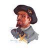 Image 8 : French Set of 12 Men - Soldiers with Mustaches Nos Poilus Signed Dupuis Postcards