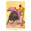 Image 2 : Set of 10 Spanish Bullfighting Postcards & Wrapper By Tuser