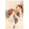 Image 2 : Set of 4 Romance Couples Signed Artist Santino Postcards