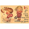 Image 2 : Set of 10 Children Comic Humor Postcards