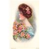 Image 2 : Group of 7 Pretty Ladies Series Greeting Postcards