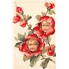 Image 2 : Group of 3 Flower Face Greeting Postcards
