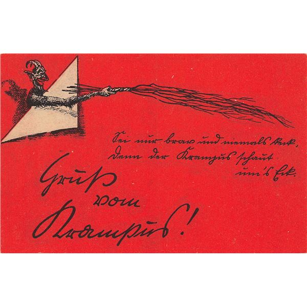Group of 10 Krampus Holiday Greeting Postcards