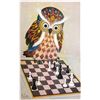 Image 1 : Novelty - Installment 4 Card Set Owl Playing Chess Postcards