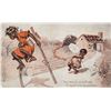 Image 2 : Group of 7 Black Americana Kornelia Kinks Greeting Postcards - 1 Halloween