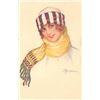 Image 1 : Set of 6 Signed Artist Pretty Ladies in Hats by Busi