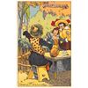 Image 8 : Set of 12 George P DeLaet 1910 Comic Postcards