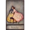 Image 2 : Set of 6 Tuck "Early Victorian" Signed Artist Lady Postcards