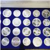 Image 4 : 1976 Montreal Olympic Proof 28 Coin Set  (92.5% Silver) 30.24 toz
