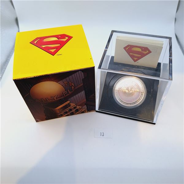 RCM 2013 $20 Fine Silver Coin - 75th Anniversary of Superman - Metropolis 31.39g 99.99% Silver
