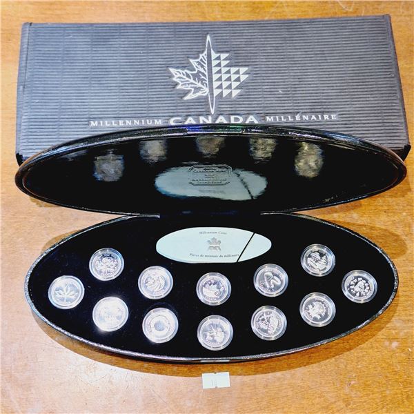 Millennium 2000 Sterling Silver 12-Coin Set 70.8g 92.5% Silver