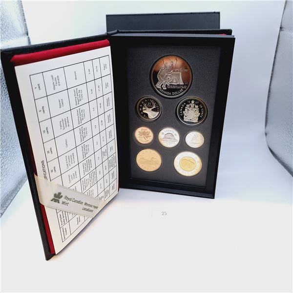 RCM 1997 Double Dollar Proof Set 57g 92.5% Silver