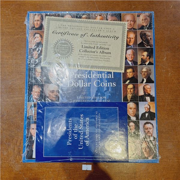 US Presidential Dollar Coins Limited Edition Collector's Album