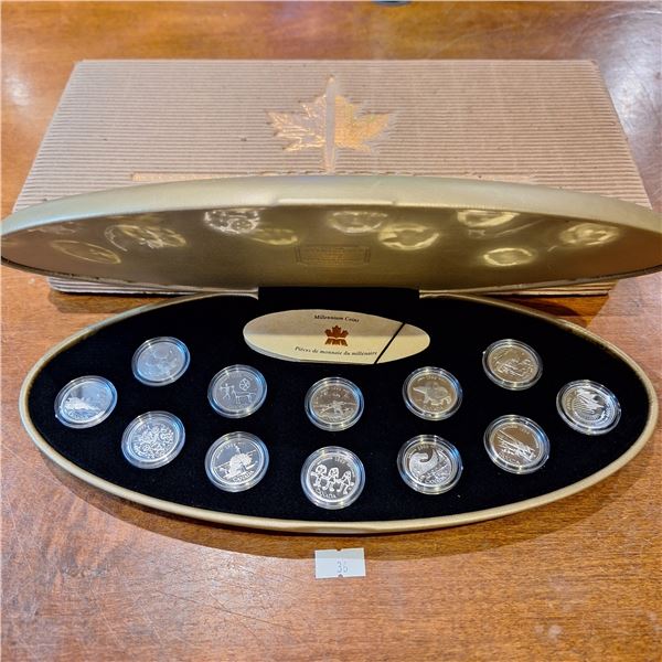 RCM 1999 Millennium Coin Set 70.8g 92.5% Silver
