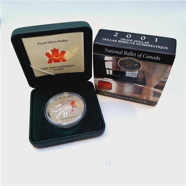 RCM 2001 Silver Proof Dollar 25.175g 92.5% Silver