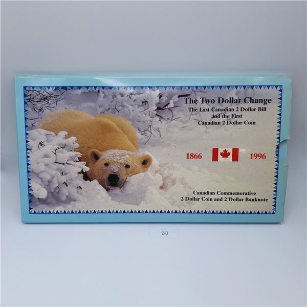 Canadian Commemorative $2 Coin and Banknote Set