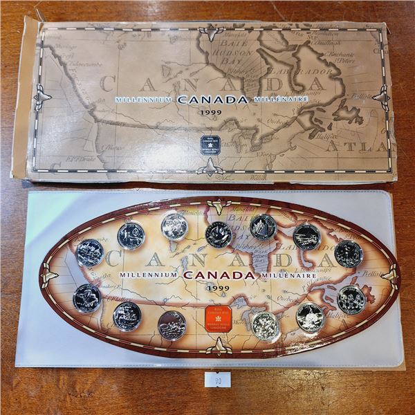 Canada 1999 Millennium Quarter Set