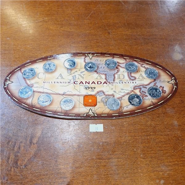 Canada 1999 Millennium Quarter Set