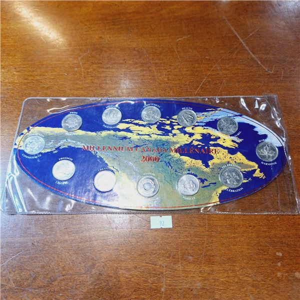 Canada 2000 Millennium Quarter Set