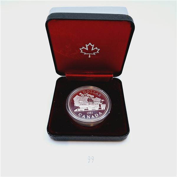 RCM 1981 Silver Proof Dollar 23.3g 50% Silver