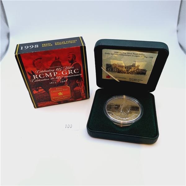 RCM 1998 Silver Proof Dollar 25.175g 92.5% Silver