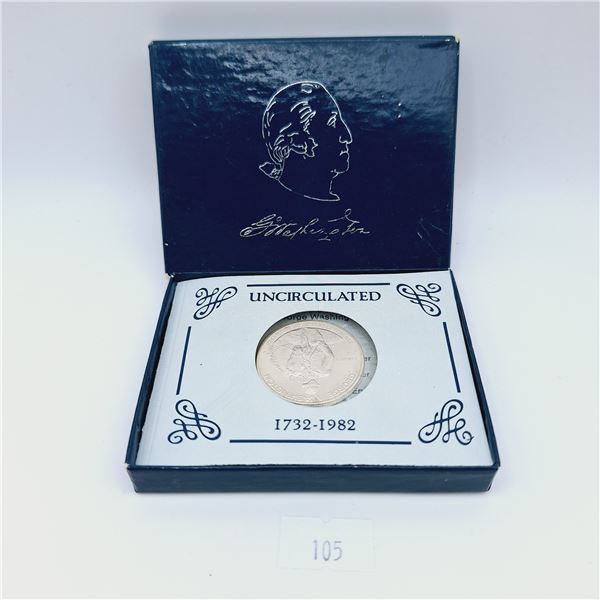 U.S. Mint 1982 George Washington Commemorative Half Dollar 12.5g 90% Silver
