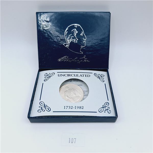 U.S. Mint 1982 George Washington Commemorative Half Dollar 12.5g 90% Silver