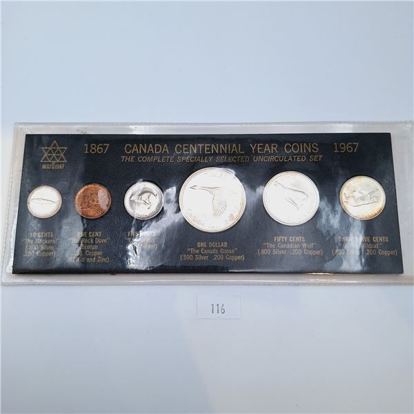 1967 Canada Proof Set 43.1g 80% Silver