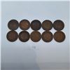 Image 1 : Ten Canadian Large Cent Coins